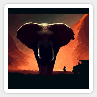 Zambia elephant Sticker